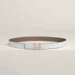 H Infini belt buckle & Reversible leather strap 24 mm - Image 2